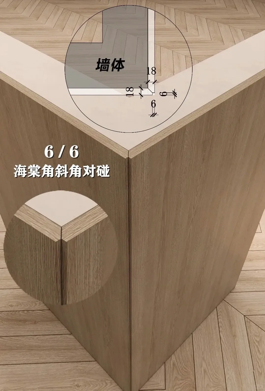 海棠角斜角对碰